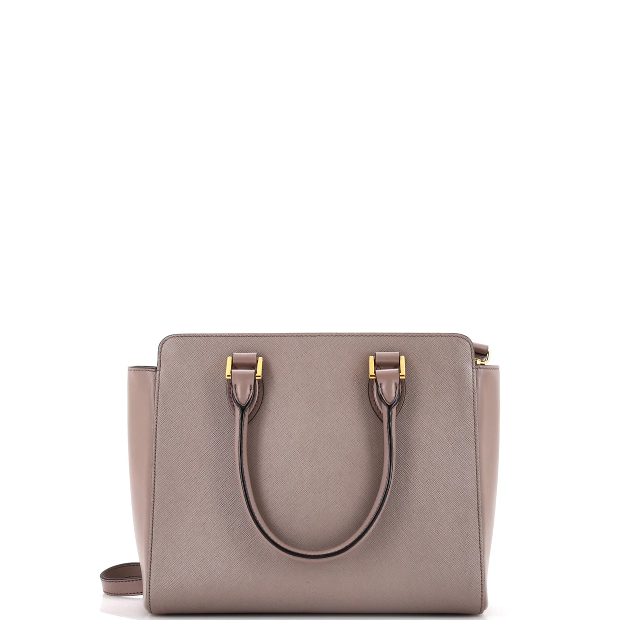 Convertible Tote Saffiano with Soft Calf Small - Deep Luxury