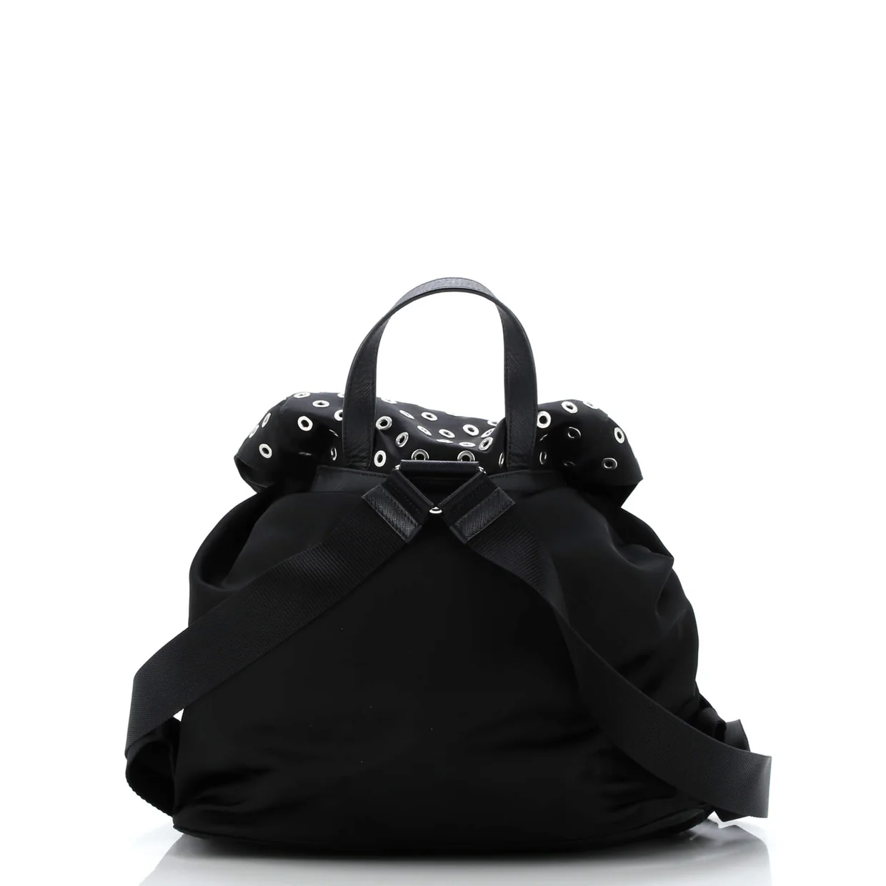 Double Front Pocket Backpack Tessuto with Grommet Detail Medium - Deep Luxury
