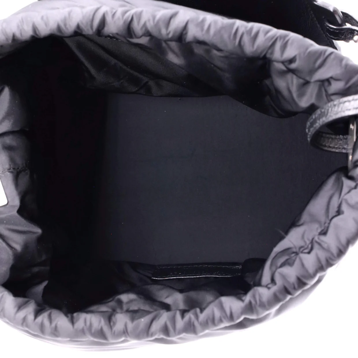 Rive Gauche Drawstring Bucket Bag Padded Nylon - Deep Luxury