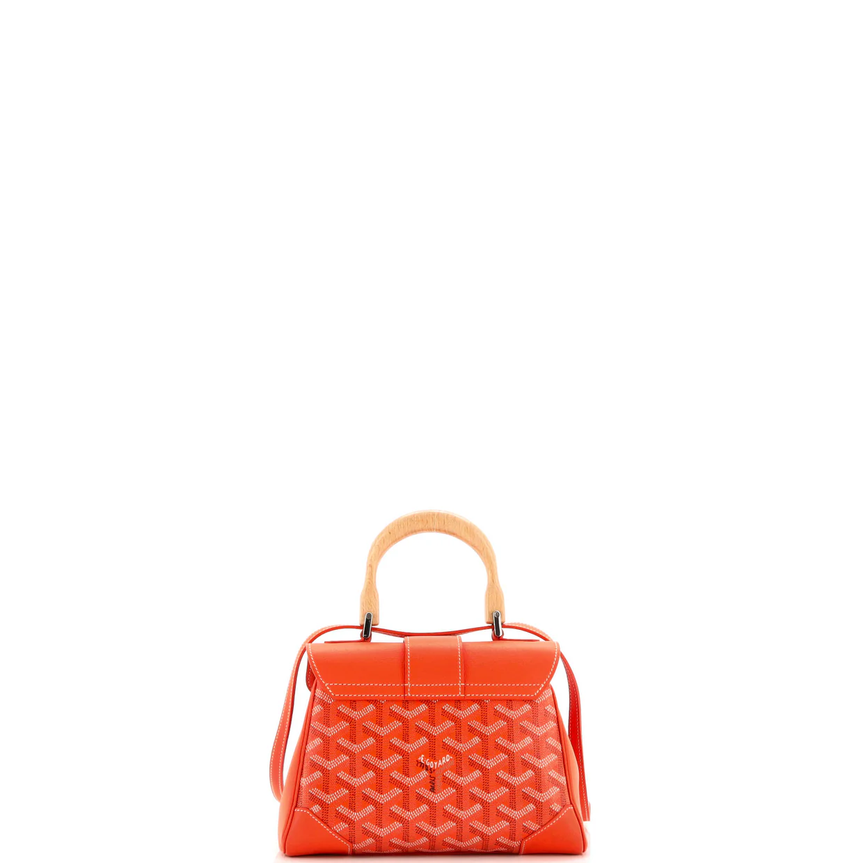 Saigon Top Handle Bag Coated Canvas with Leather Mini - Deep Luxury