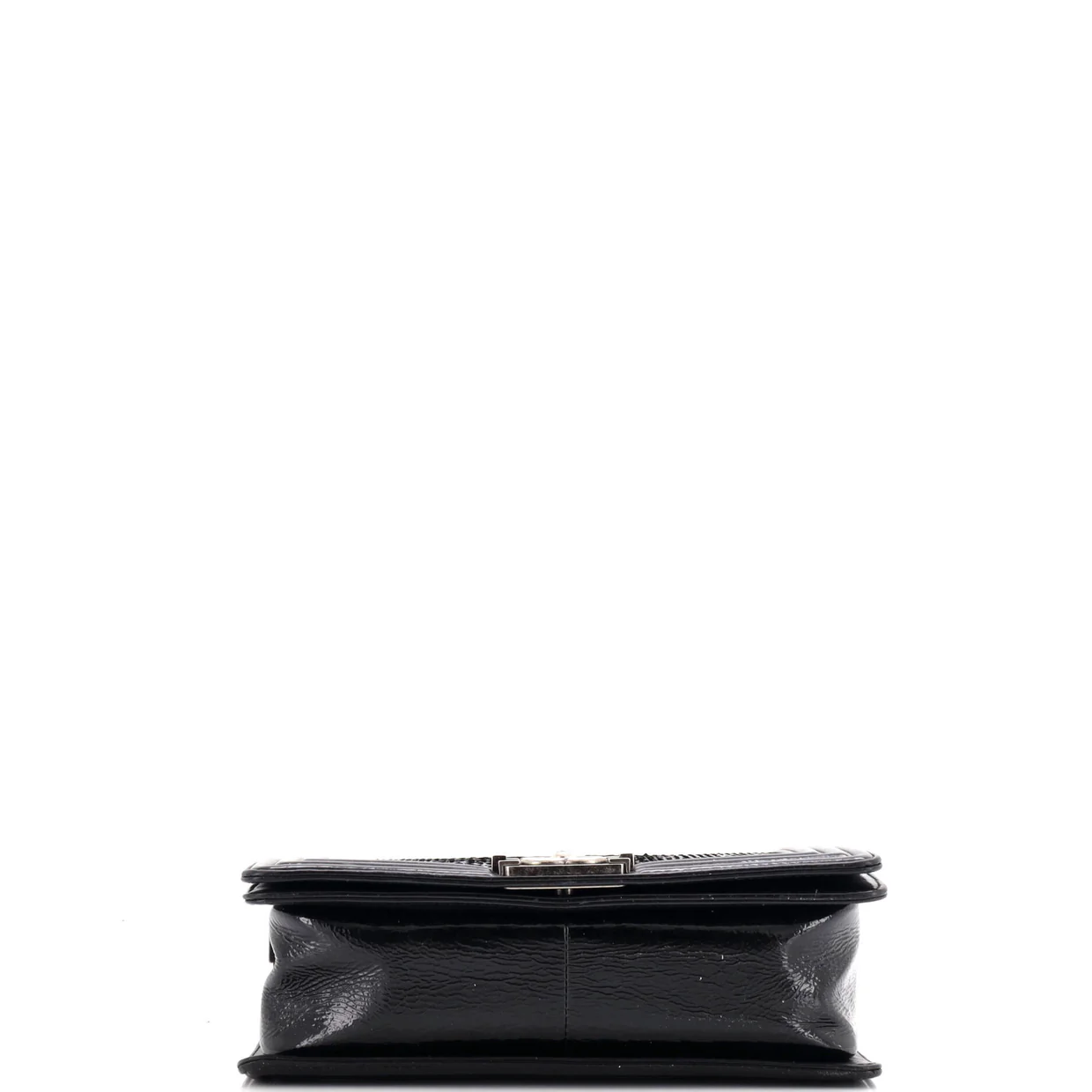 Boy Flap Bag Python and Patent Old Medium - Deep Luxury