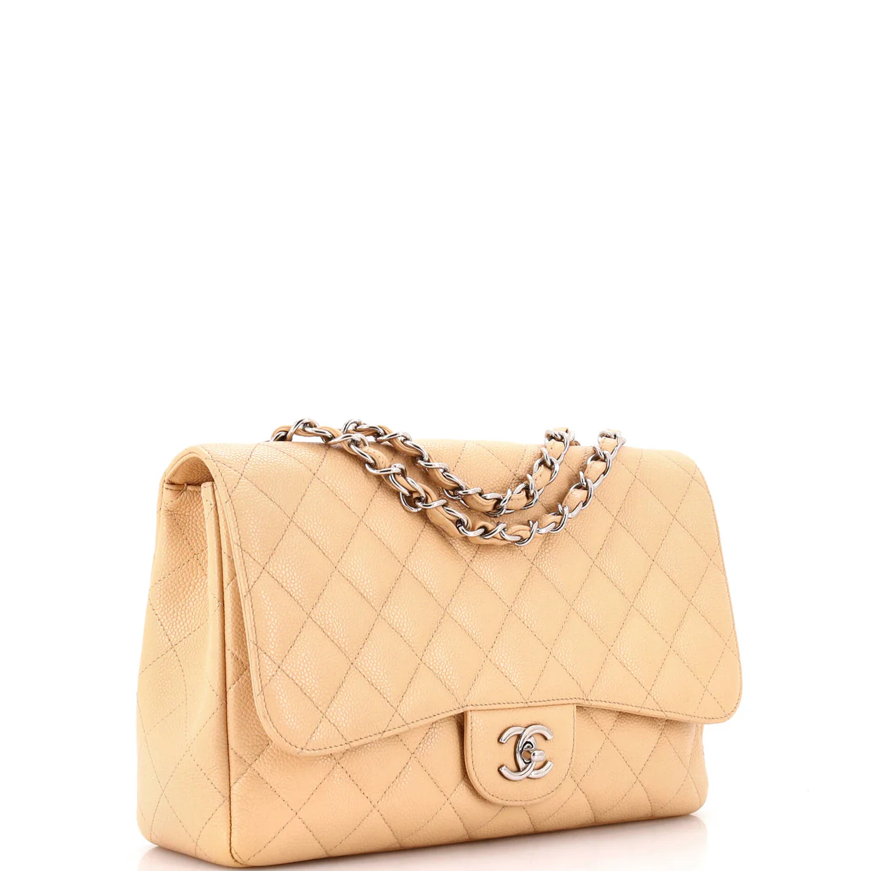 Classic Double Flap Bag Quilted Caviar Jumbo - Deep Luxury