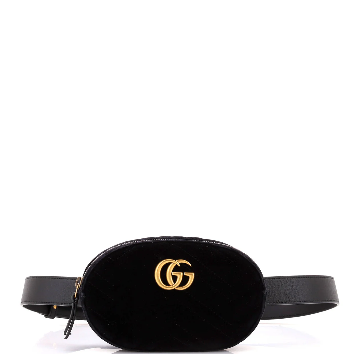 GG Marmont Belt Bag Matelasse Velvet - Deep Luxury