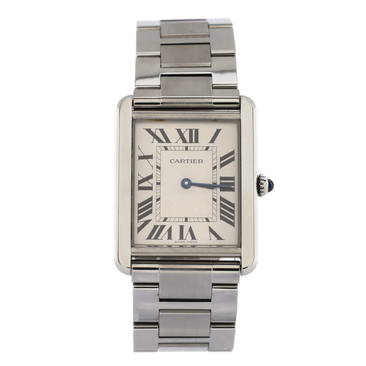 Tank Solo Quartz Watch Stainless Steel 27 - Deep Luxury
