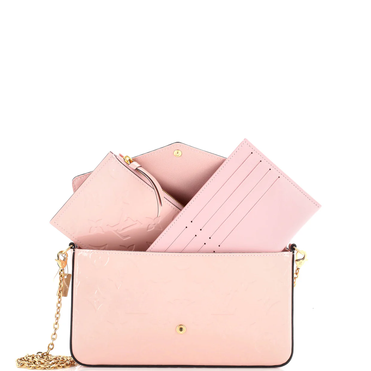 Felicie Pochette Monogram Vernis - Deep Luxury