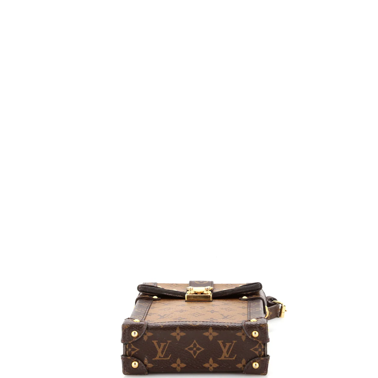 Vertical Trunk Pochette Reverse Monogram Canvas - Deep Luxury