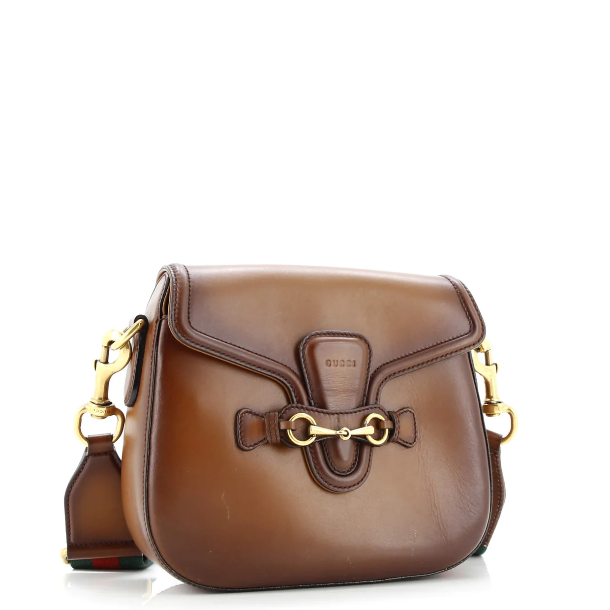 Lady Web Shoulder Bag Leather Medium - Deep Luxury