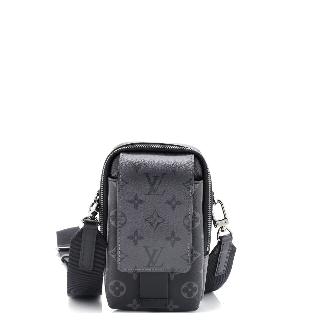 Double Phone Pouch NM Reverse Monogram Eclipse Canvas - Deep Luxury