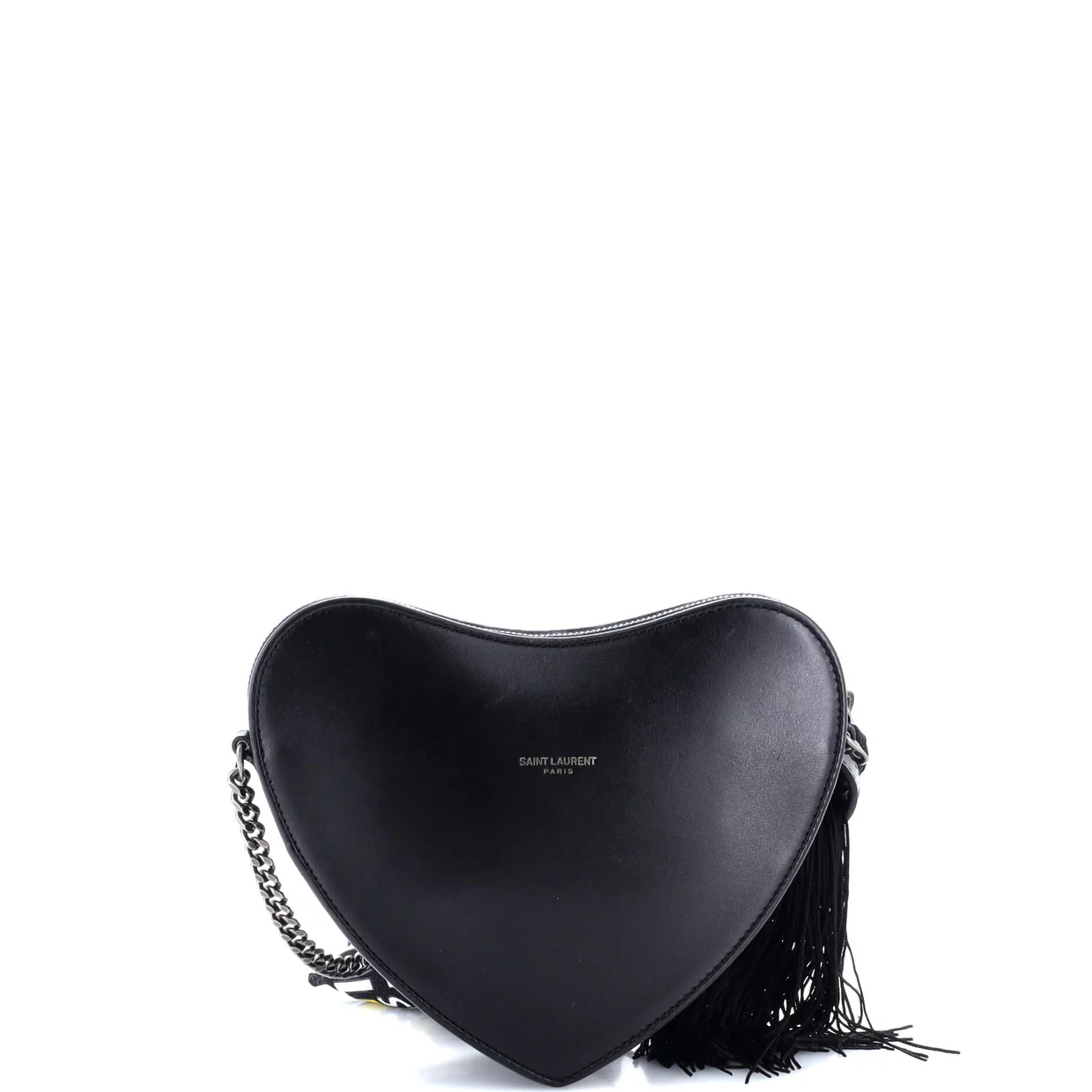 Love Heart Tassel Chain Bag Leather Small - Deep Luxury