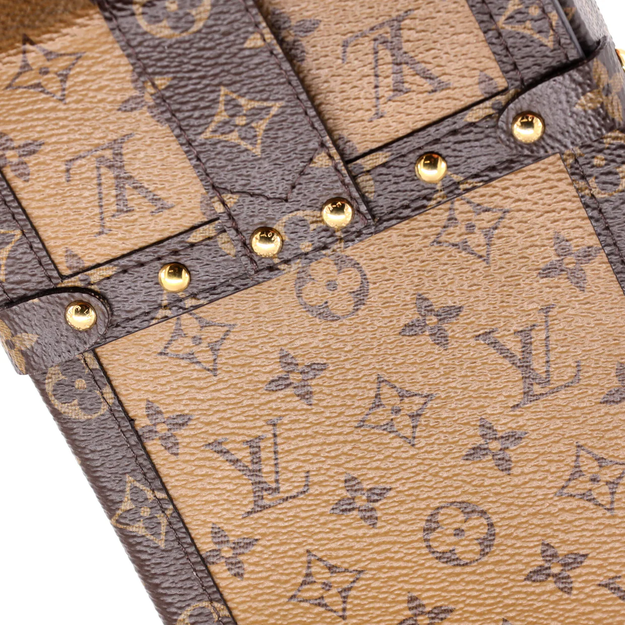 Vertical Trunk Pochette Reverse Monogram Canvas - Deep Luxury
