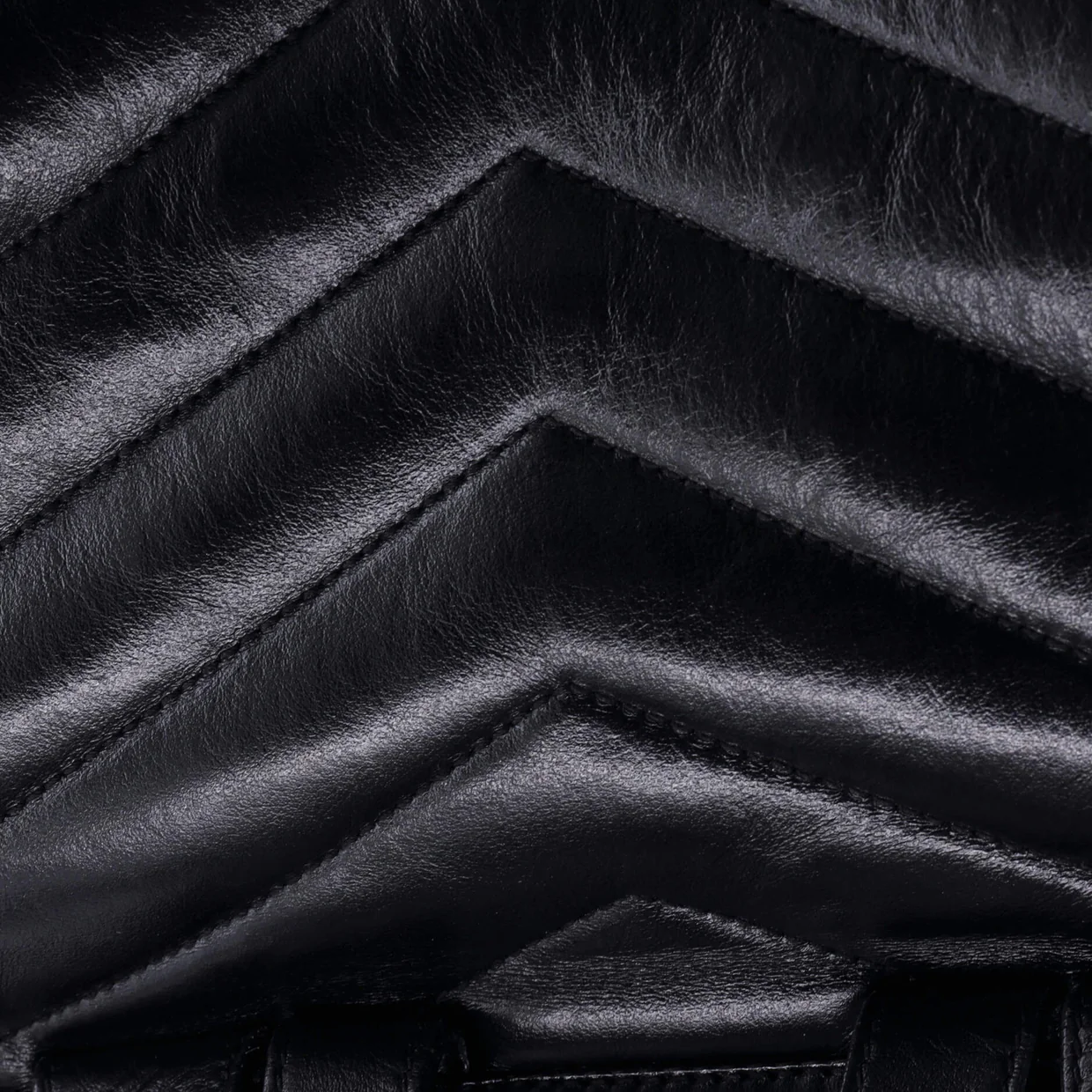 LouLou Backpack Matelasse Chevron Leather Medium - Deep Luxury