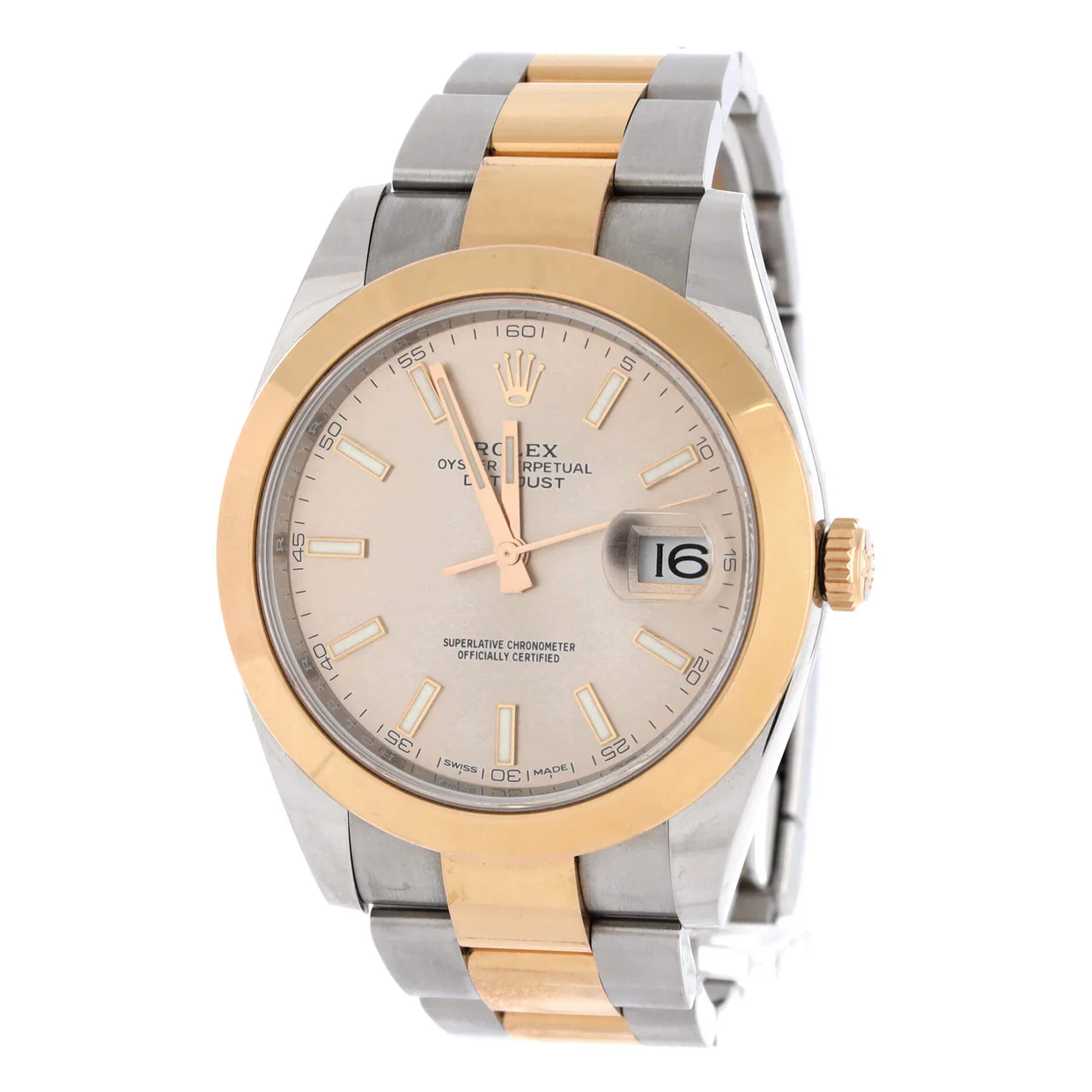 Oyster Perpetual Datejust Automatic Watch Stainless Steel and Rose Gold 41 - Deep Luxury