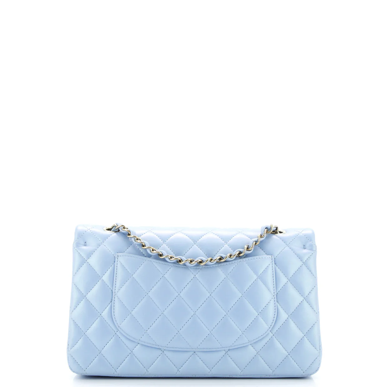 Classic Double Flap Bag Quilted Iridescent Lambskin Medium - Deep Luxury