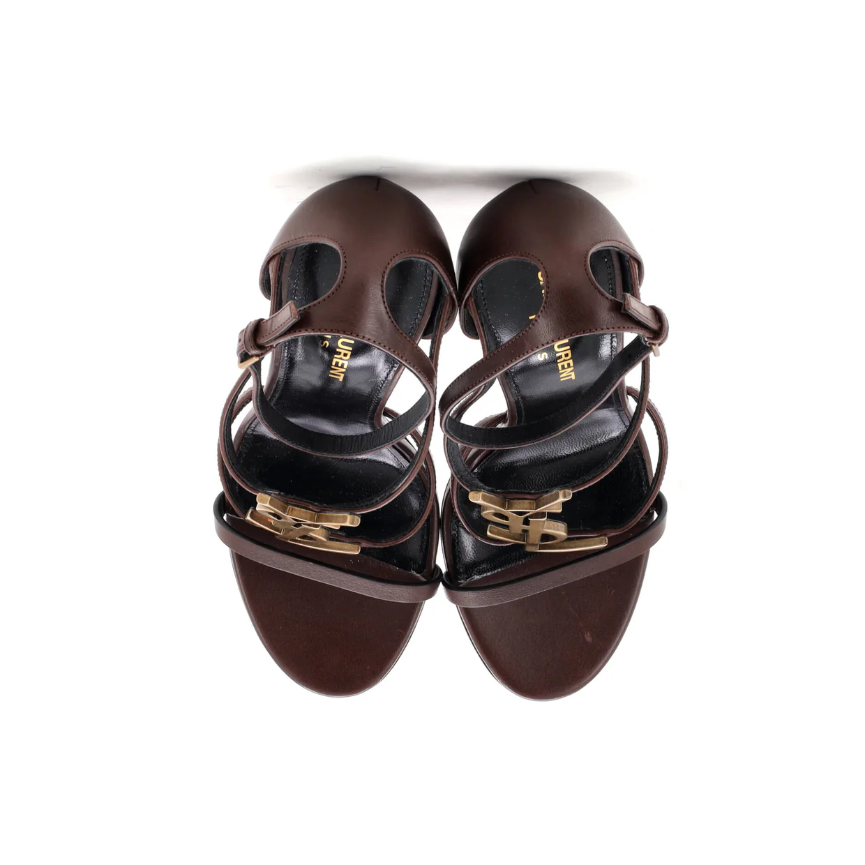 Women's Cassandra Heeled Sandals Leather 100 - Deep Luxury