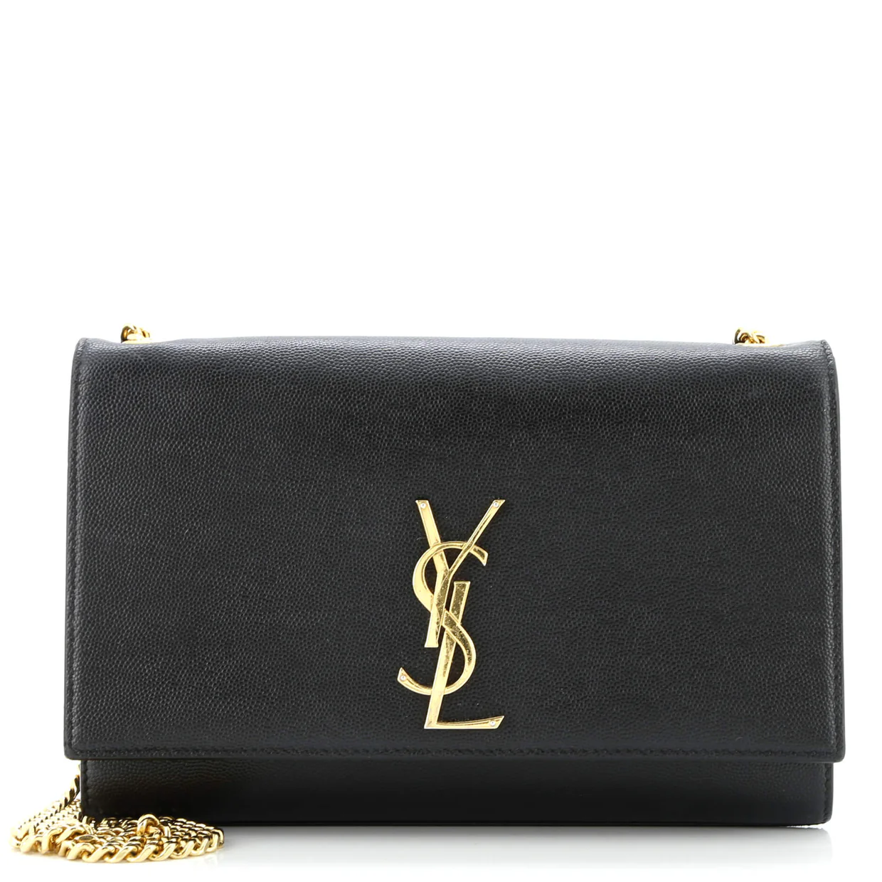 Classic Monogram Crossbody Bag Grainy Leather Medium - Deep Luxury