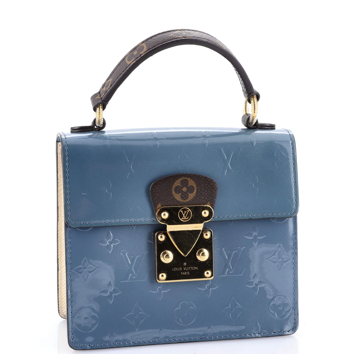 Spring Street NM Handbag Monogram Vernis with Monogram Canvas and Epi Leather - Deep Luxury
