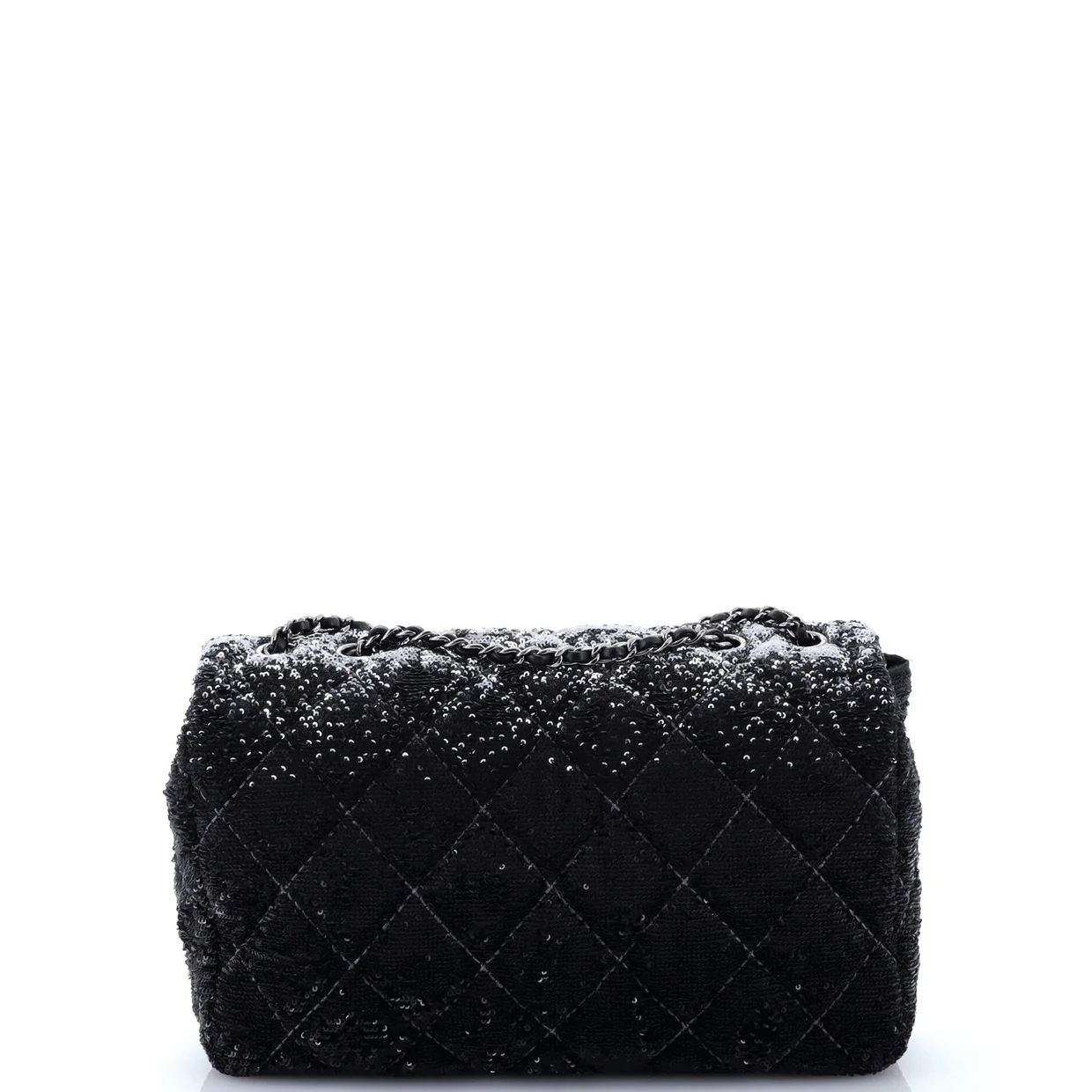 CC Flap Bag Quilted Ombre Sequins Medium - Deep Luxury