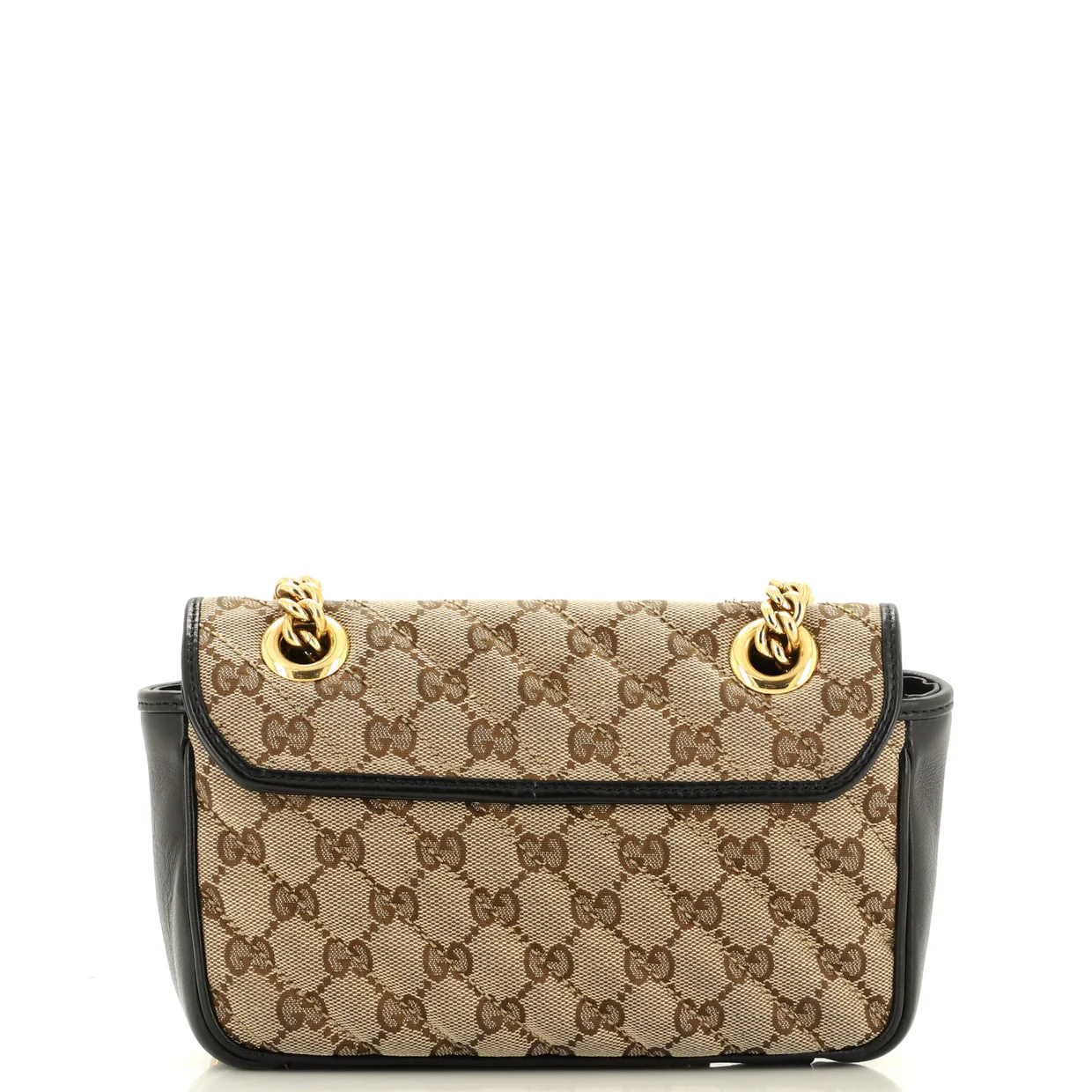 GG Marmont Flap Bag Diagonal Quilted GG Canvas Mini - Deep Luxury