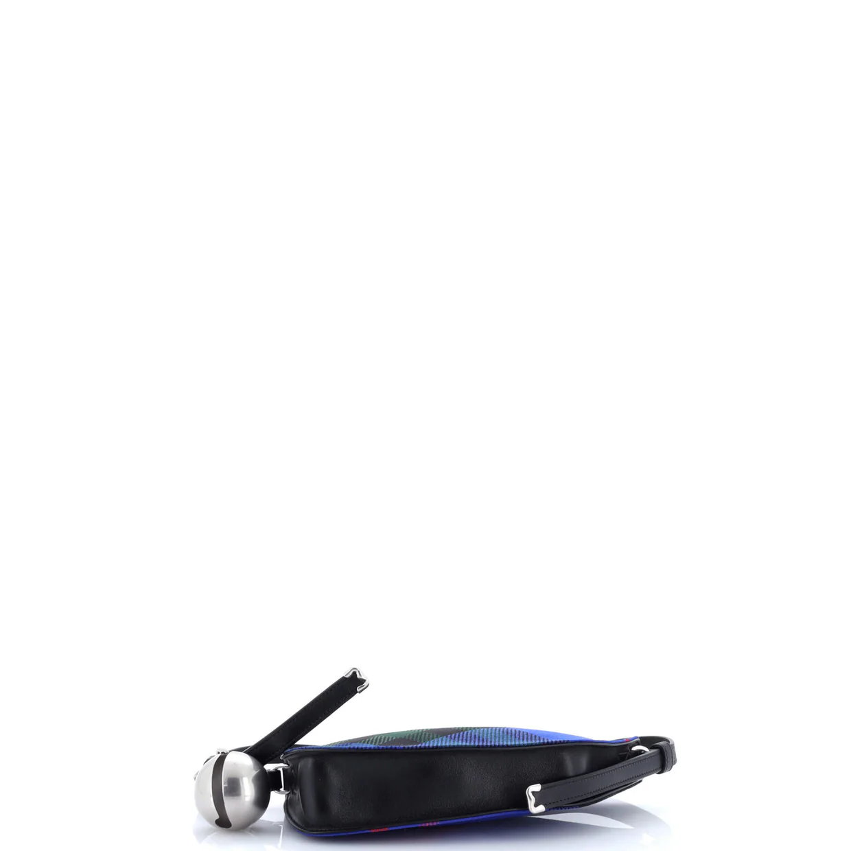 Shield Sling Shoulder Bag Check Canvas and Leather Mini - Deep Luxury