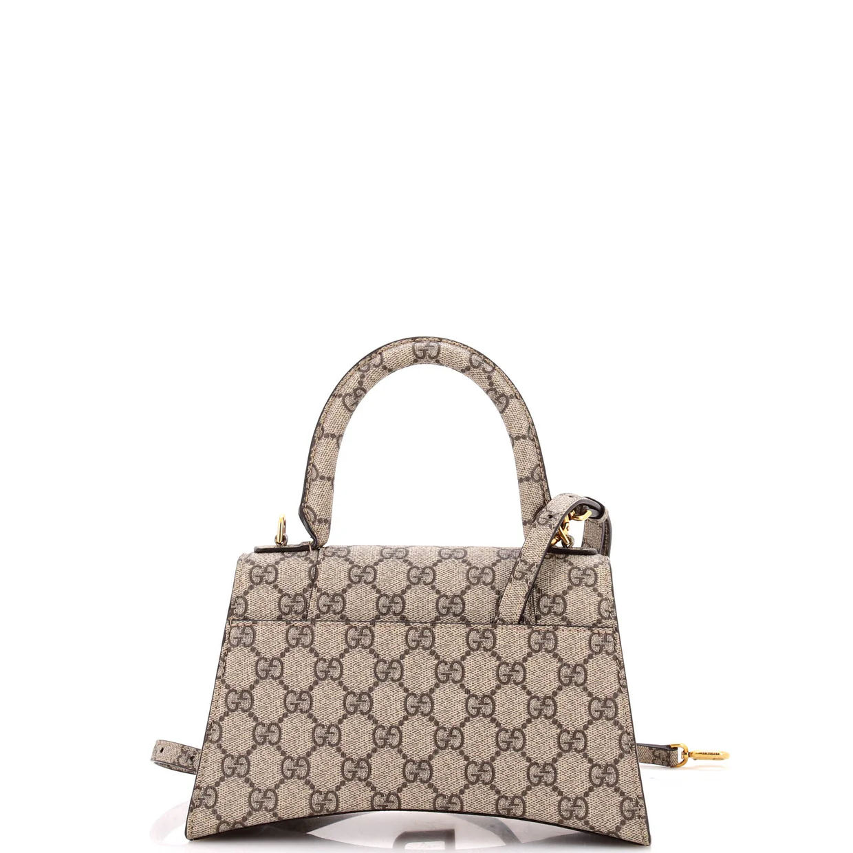 x Balenciaga The Hacker Project Hourglass Top Handle Bag GG Coated Canvas Small - Deep Luxury