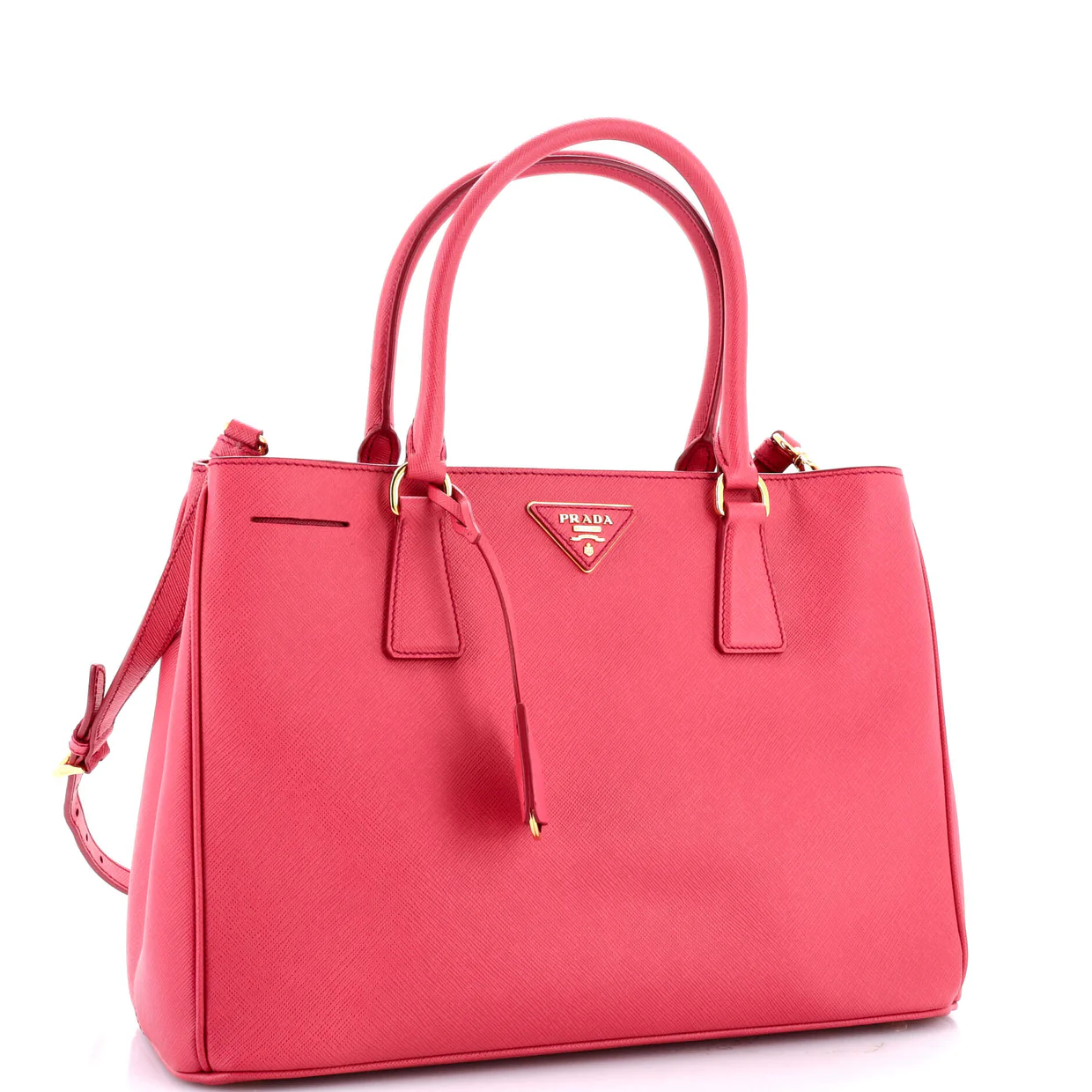 Lux Open Tote Saffiano Leather Medium - Deep Luxury
