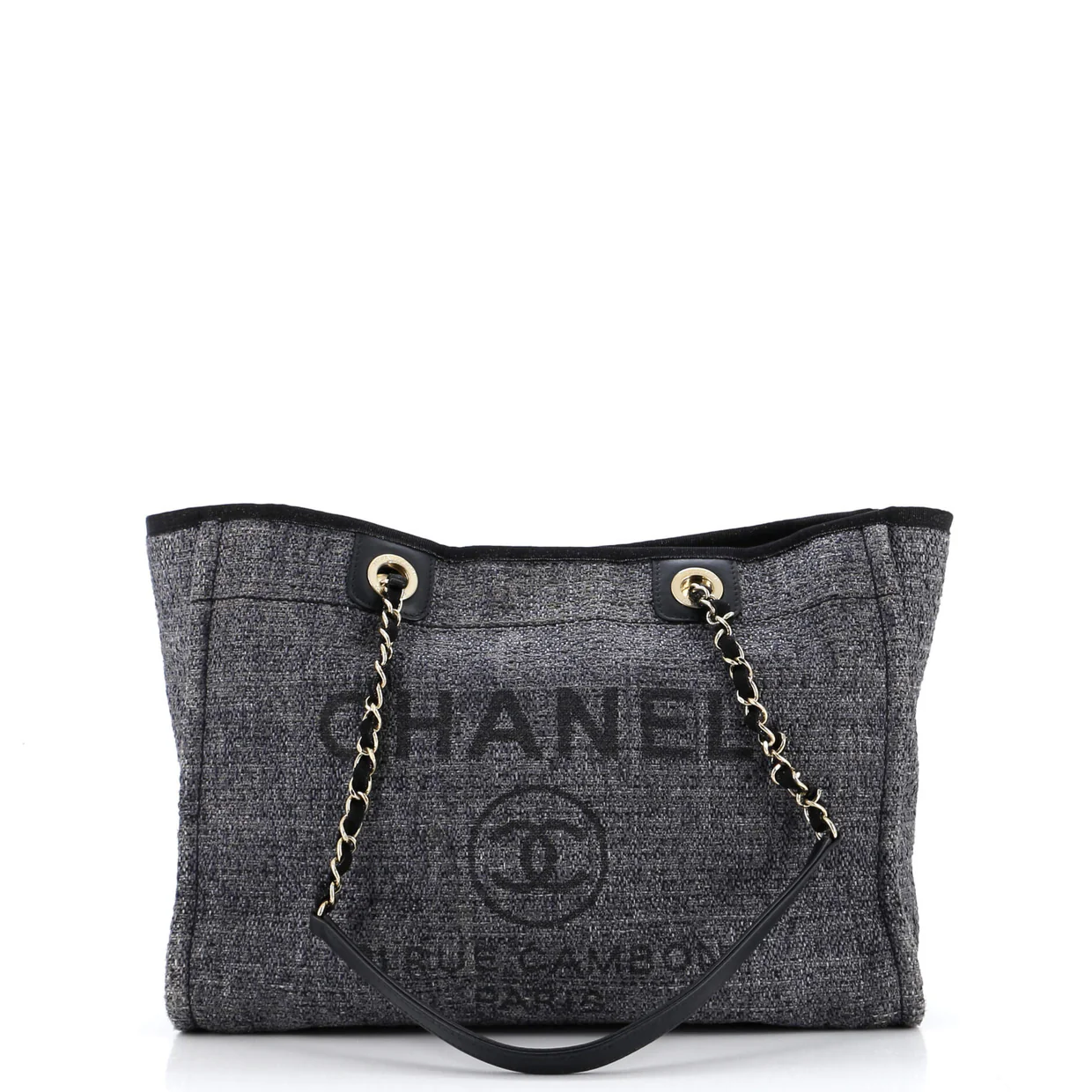 Deauville Tote Raffia with Glitter Detail Small - Deep Luxury