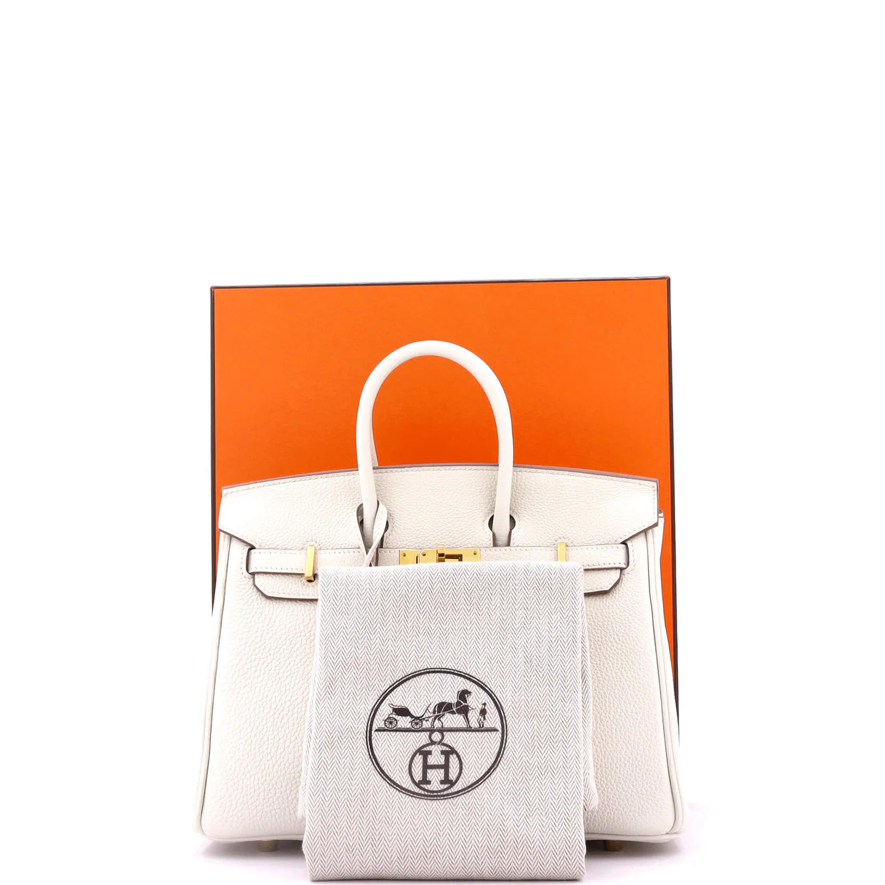 Birkin Handbag Light Togo with Gold Hardware 25 - Deep Luxury