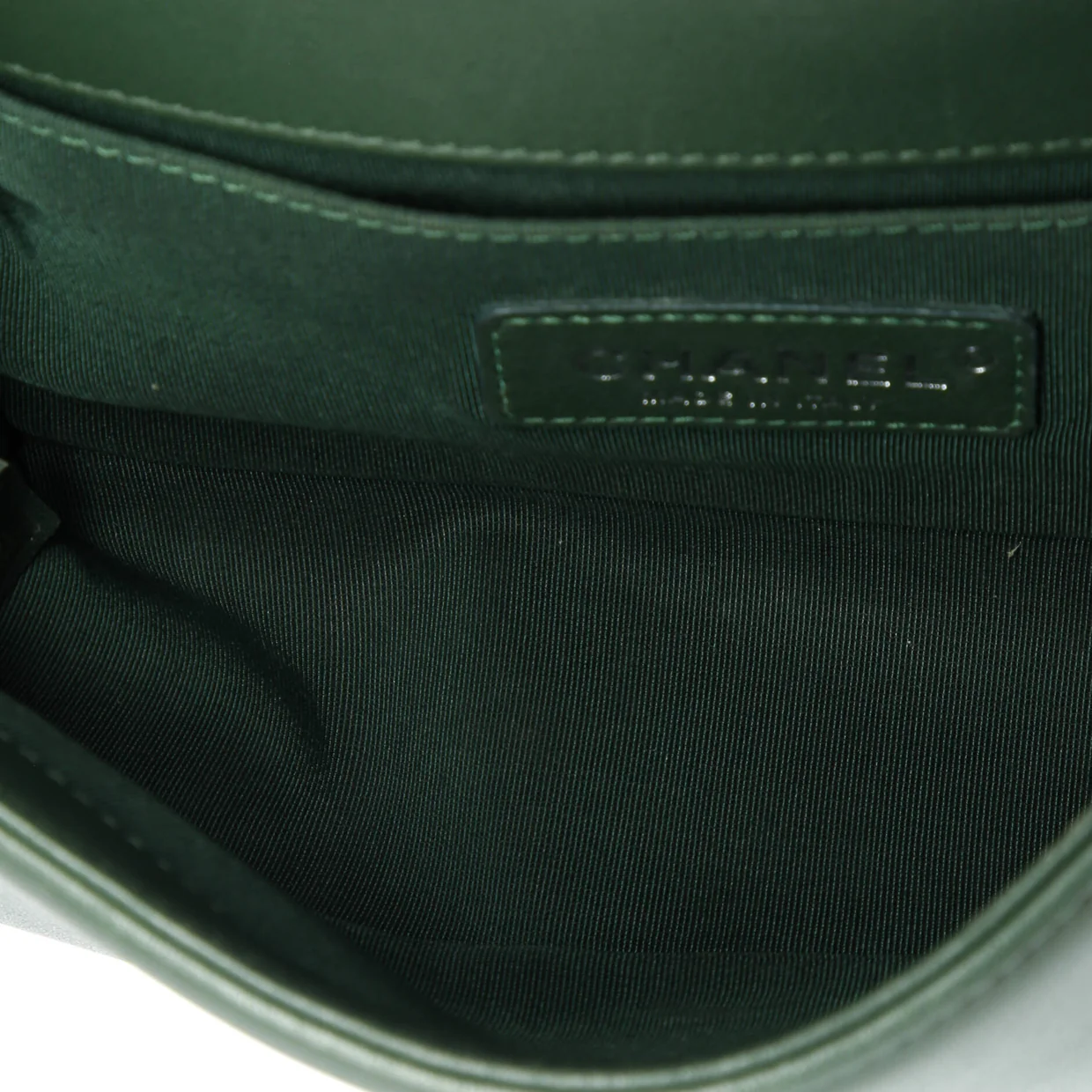 Boy Flap Bag Chevron Calfskin Small - Deep Luxury