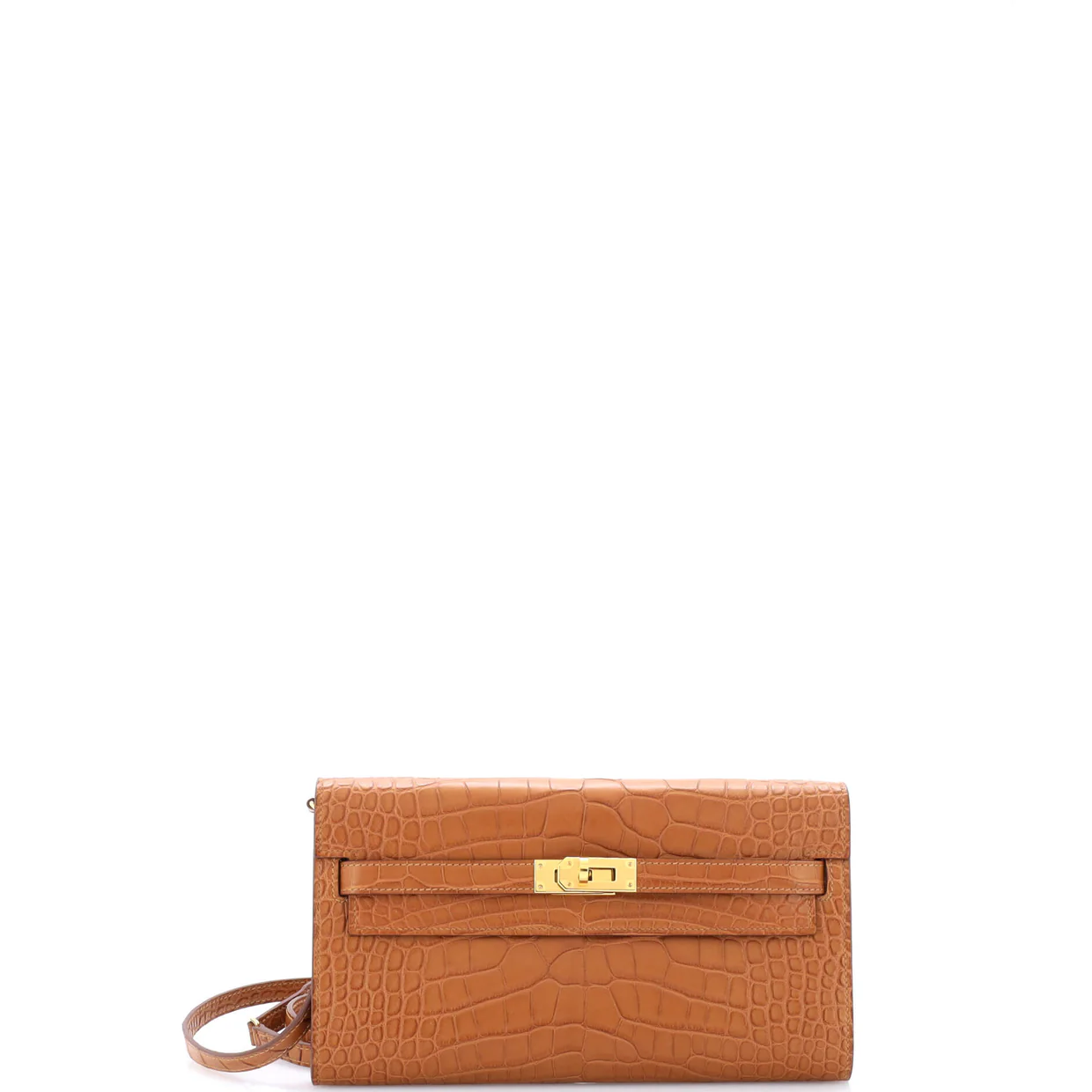 Kelly To Go Wallet Alligator - Deep Luxury