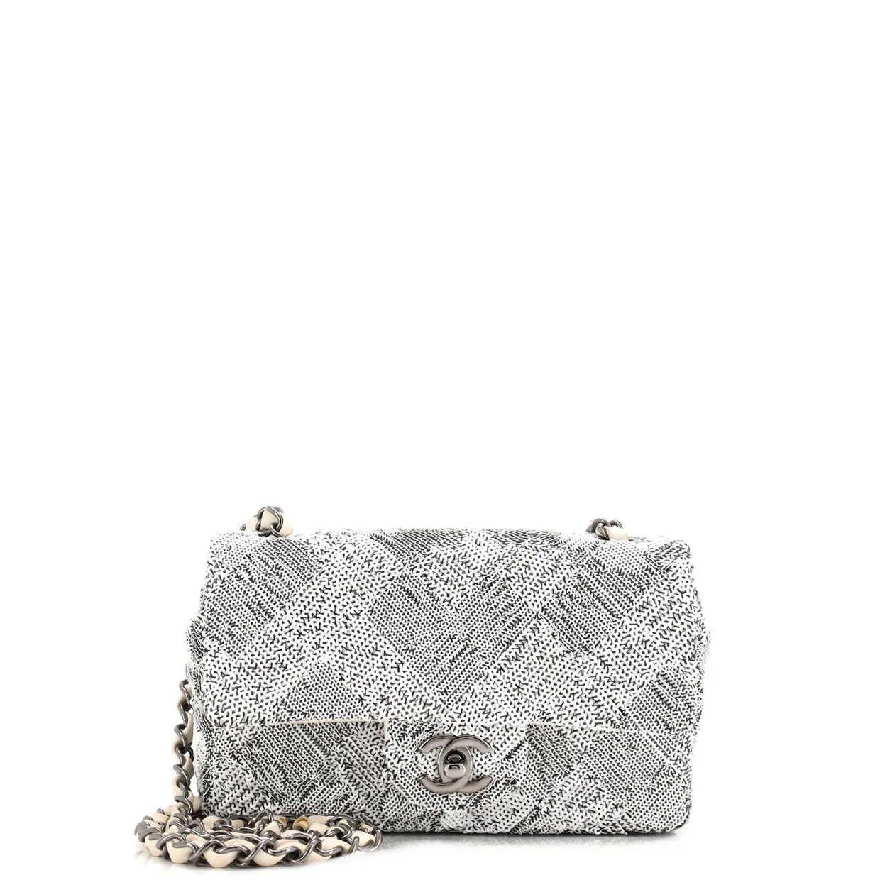Classic Single Flap Bag Quilted Sequins Mini - Deep Luxury