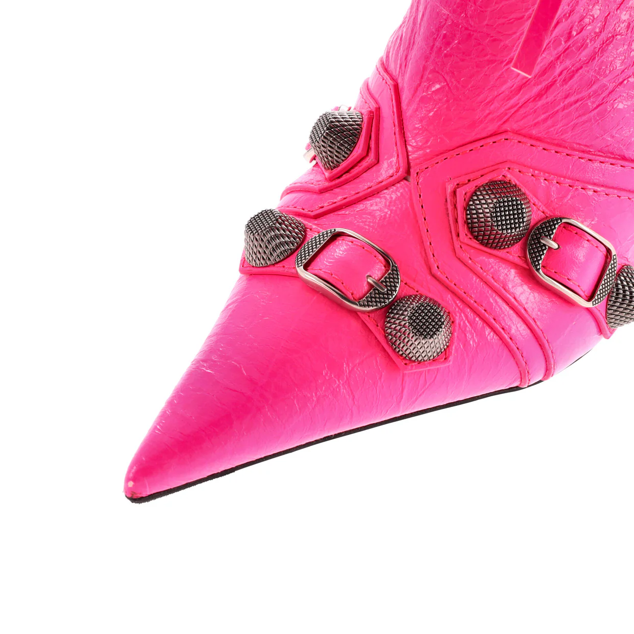 Women's Cagole Knee High Boots Studded Leather 90 - Deep Luxury