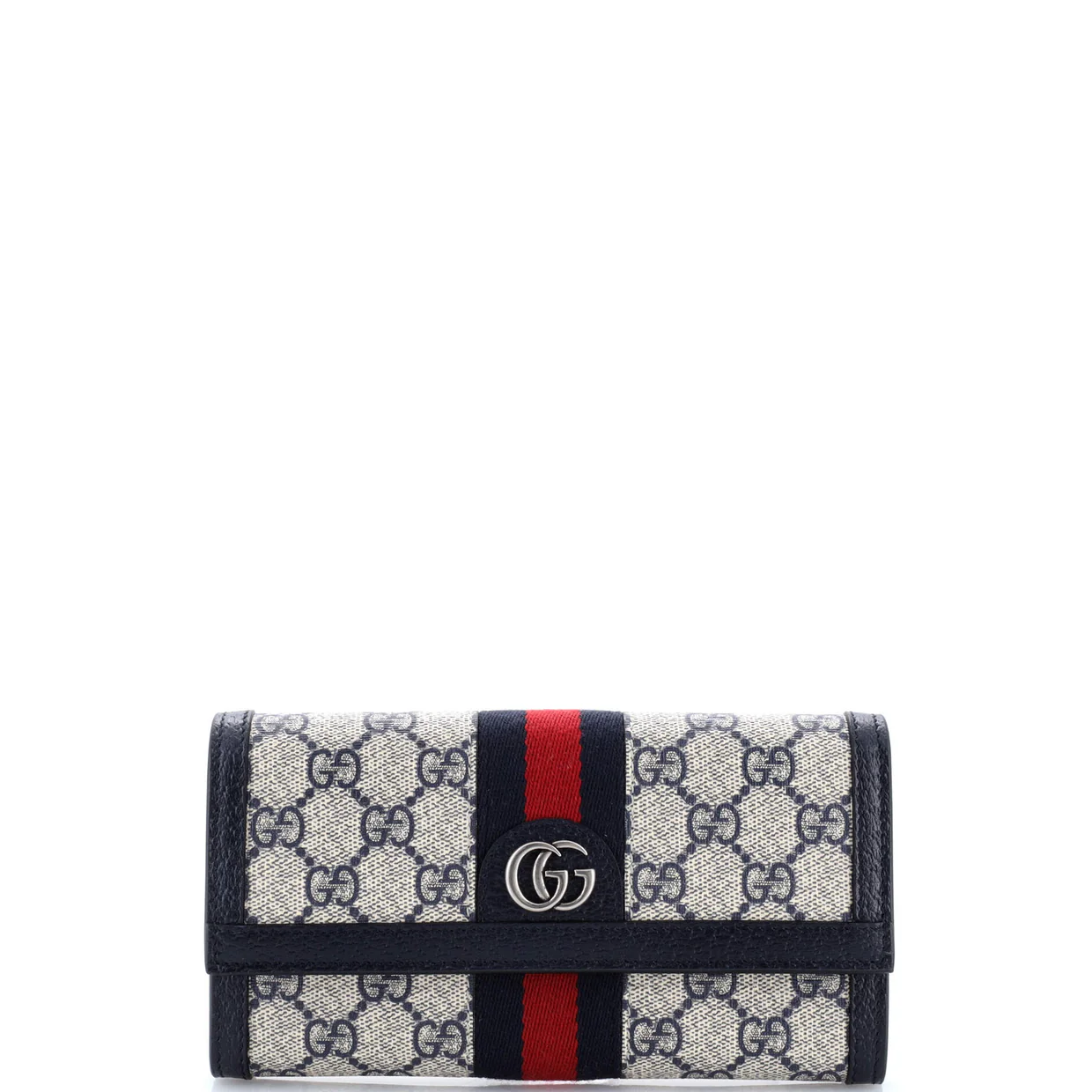 Ophidia Continental Wallet GG Coated Canvas - Deep Luxury