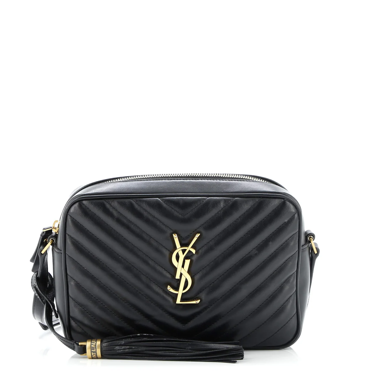 Lou Camera Bag Matelasse Chevron Leather Small - Deep Luxury