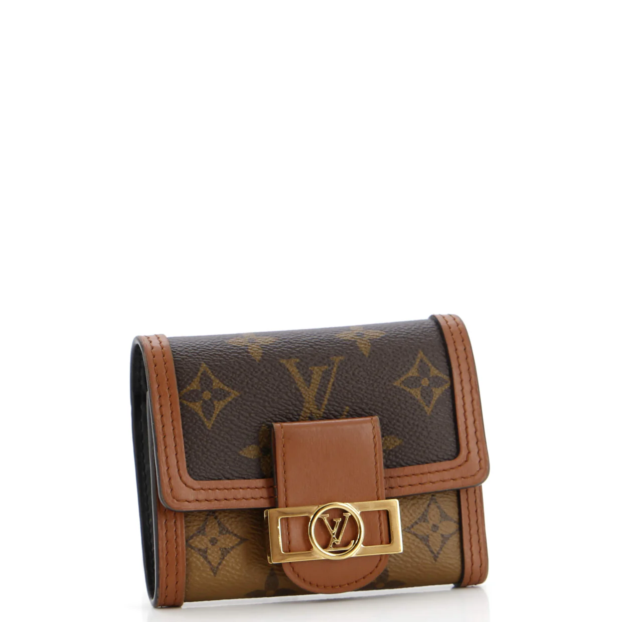 Dauphine Wallet Reverse Monogram Canvas Compact - Deep Luxury
