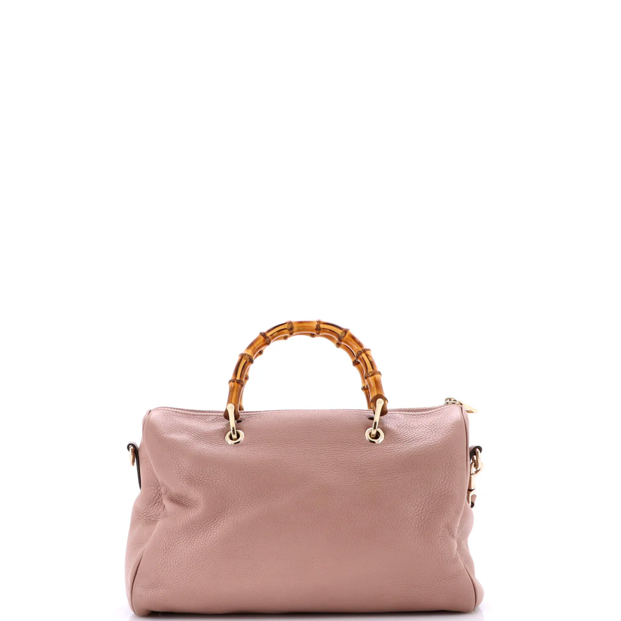 Bamboo Shopper Boston Bag Leather Medium - Deep Luxury