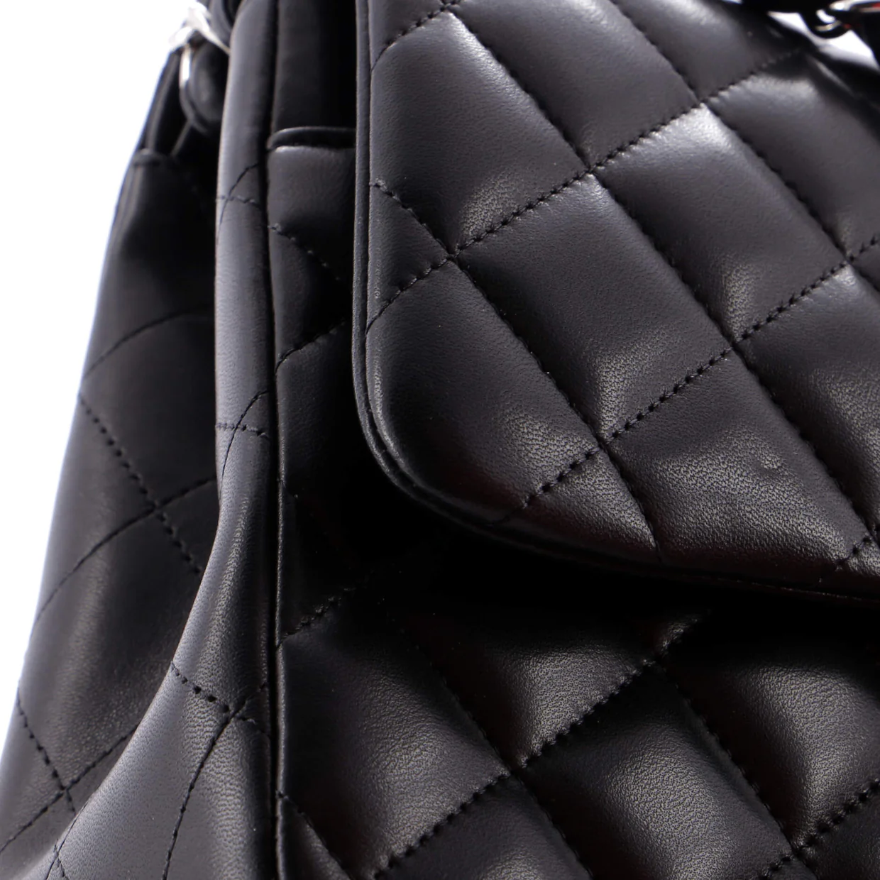 Classic Double Flap Bag Quilted Lambskin Jumbo - Deep Luxury