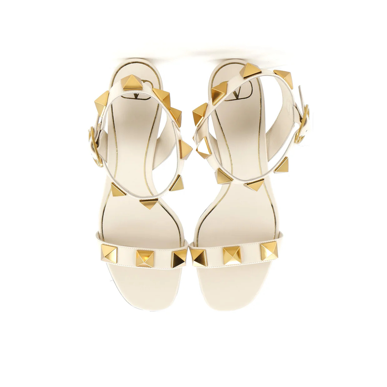 Women's Roman Stud Heeled Sandals Leather - Deep Luxury