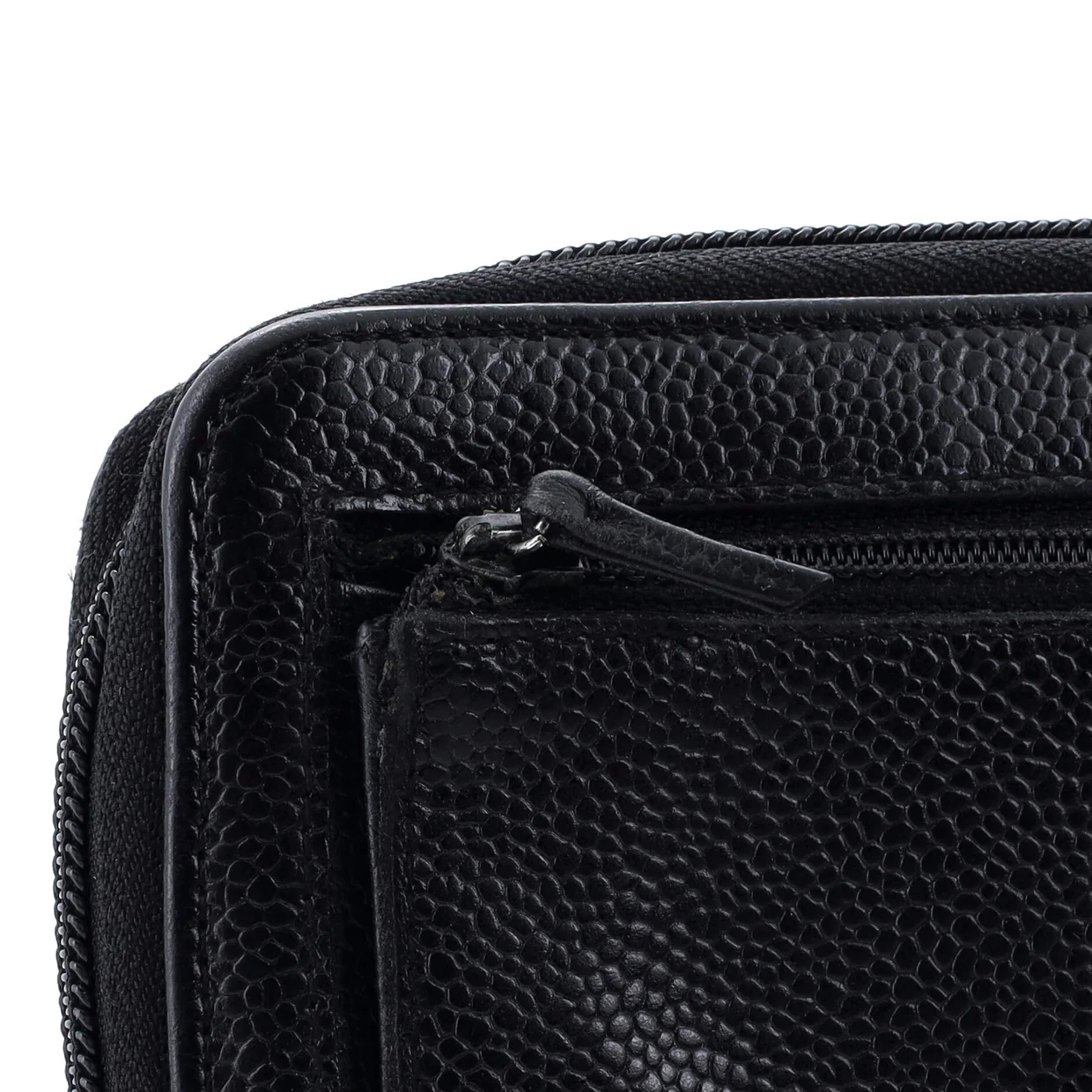 Timeless CC Zipped Wallet Caviar Long - Deep Luxury