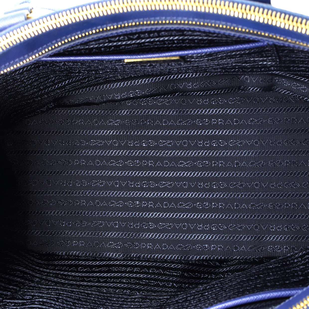 Double Zip Lux Tote Saffiano Leather Large - Deep Luxury