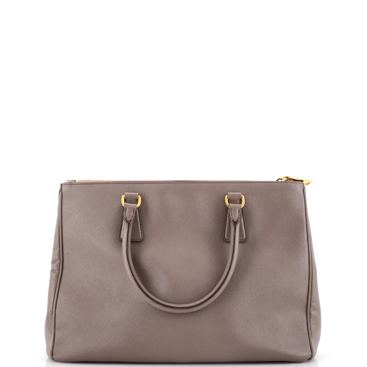 Double Zip Lux Tote Saffiano Leather Large - Deep Luxury