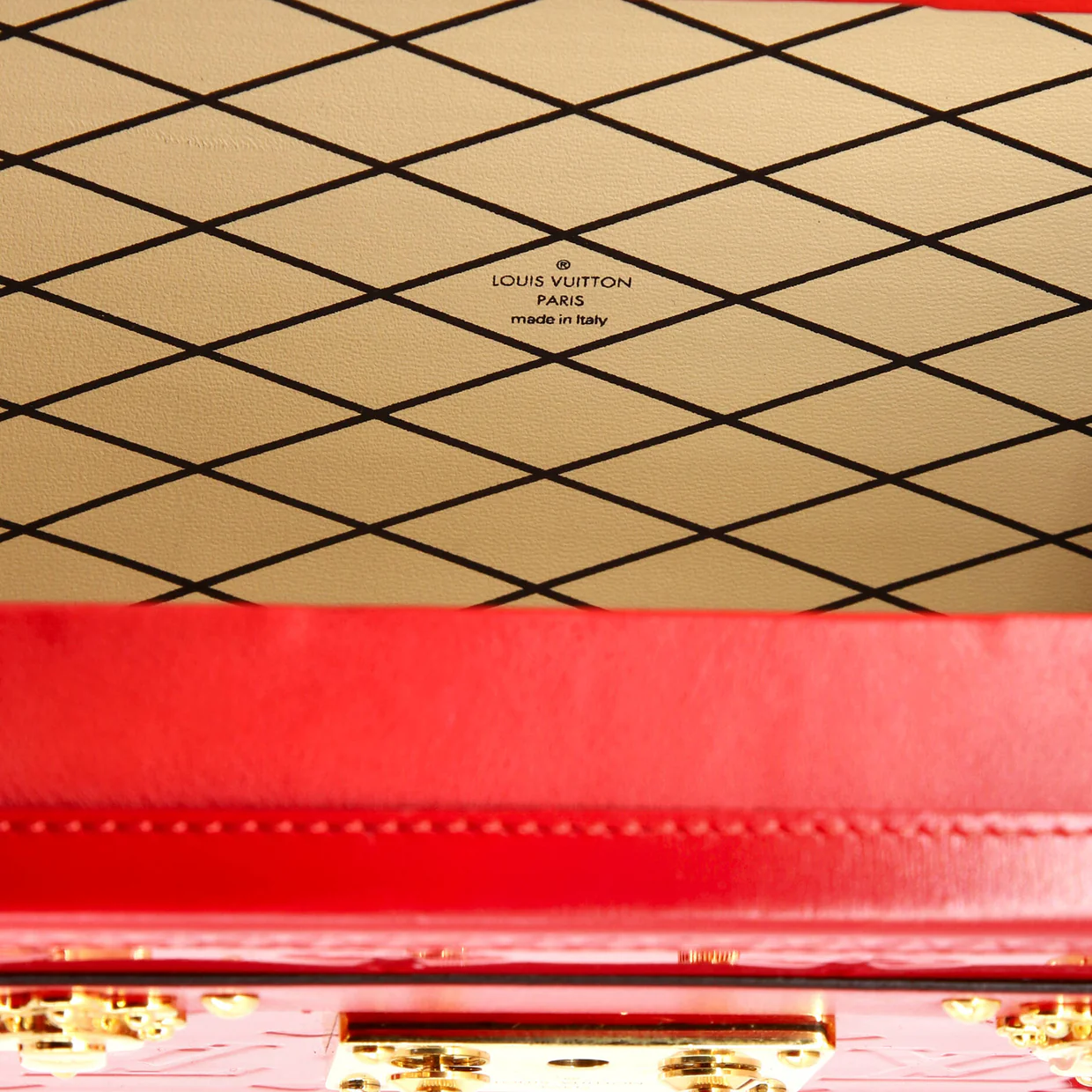 Petite Malle Handbag Monogram Vernis - Deep Luxury