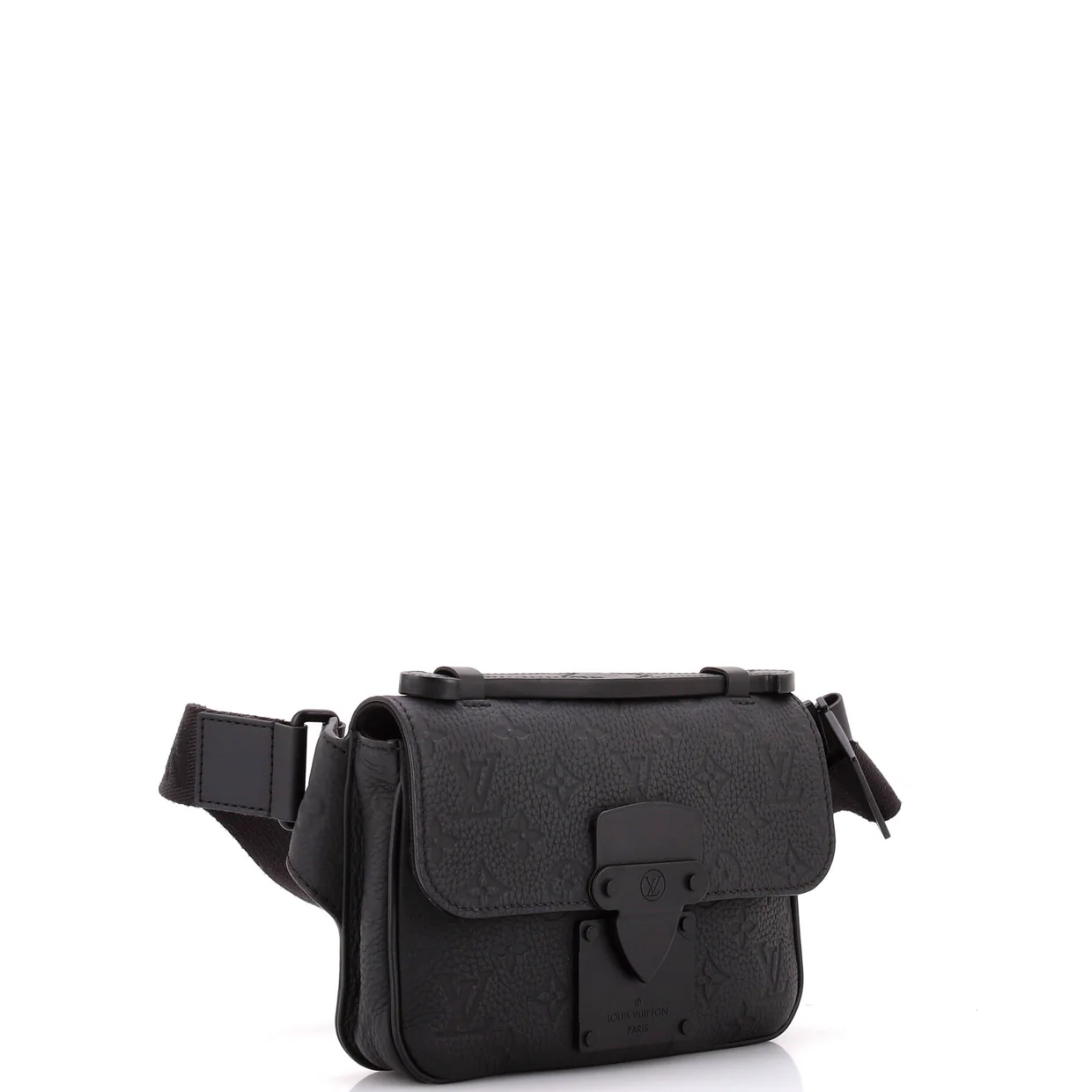 S Lock Sling Bag Monogram Taurillon Leather - Deep Luxury
