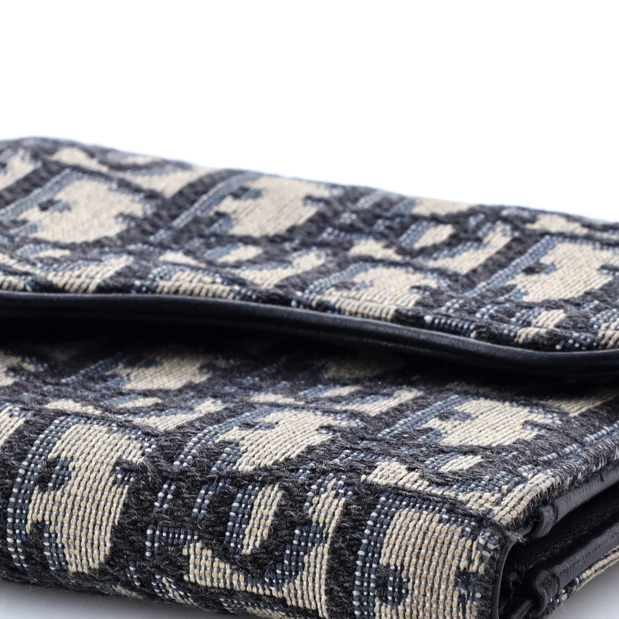 Saddle Flap Wallet Oblique Canvas Mini - Deep Luxury