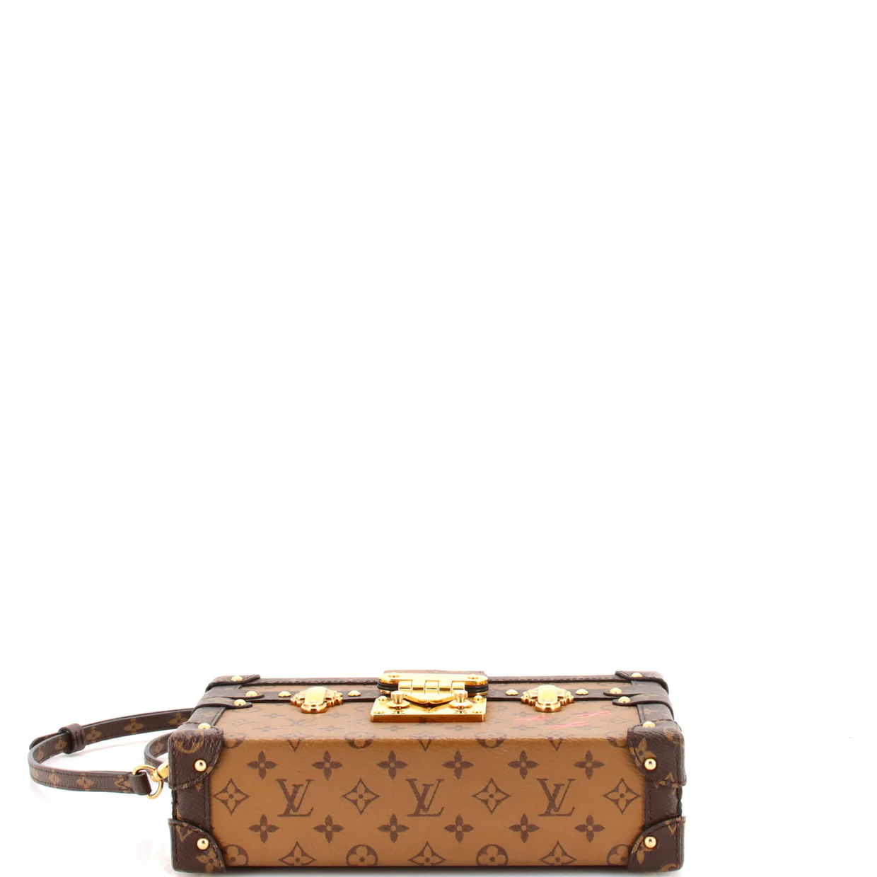 Petite Malle Handbag Reverse Monogram Canvas - Deep Luxury