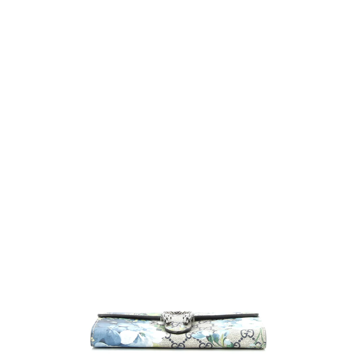 Dionysus Chain Wallet Blooms Print GG Coated Canvas Long - Deep Luxury