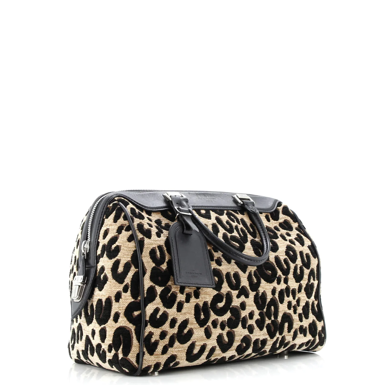 Speedy Handbag Limited Edition Stephen Sprouse Leopard Chenille - Deep Luxury