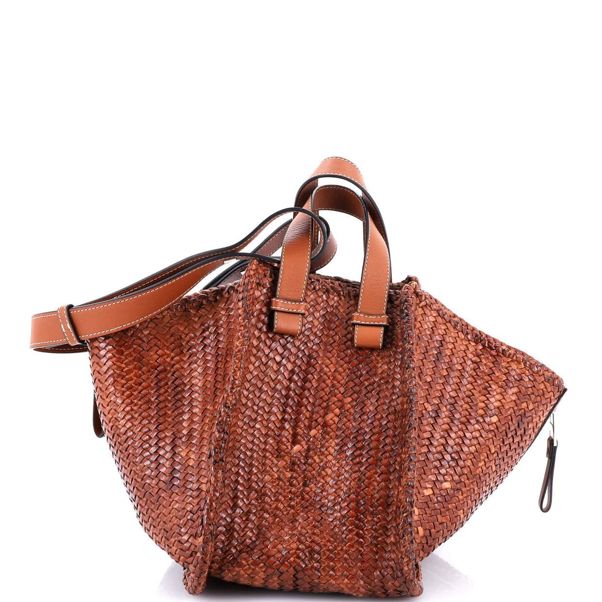 Hammock Bag Woven Leather Small - Deep Luxury