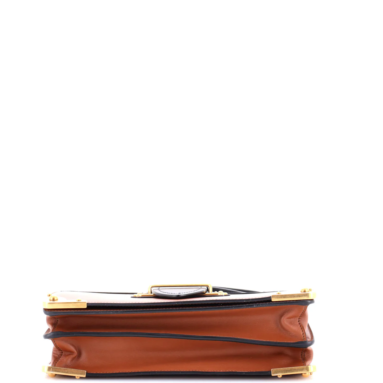 Cahier Crossbody Bag City Calf and Saffiano Large - Deep Luxury