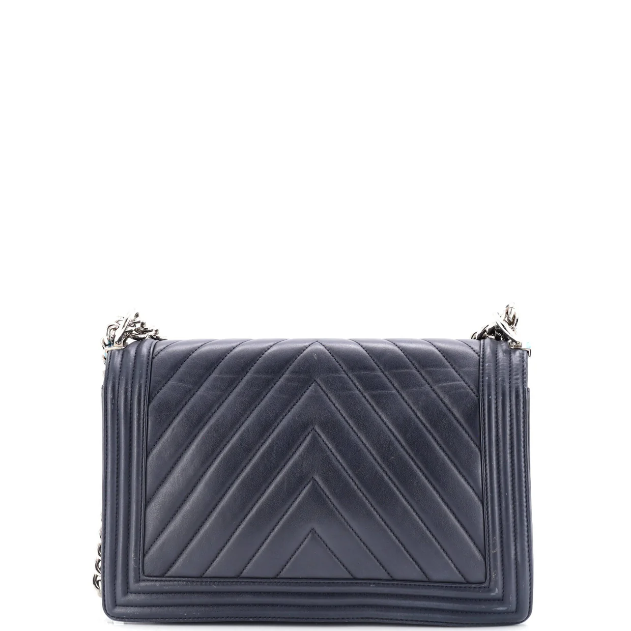 Boy Flap Bag Chevron Calfskin New Medium - Deep Luxury