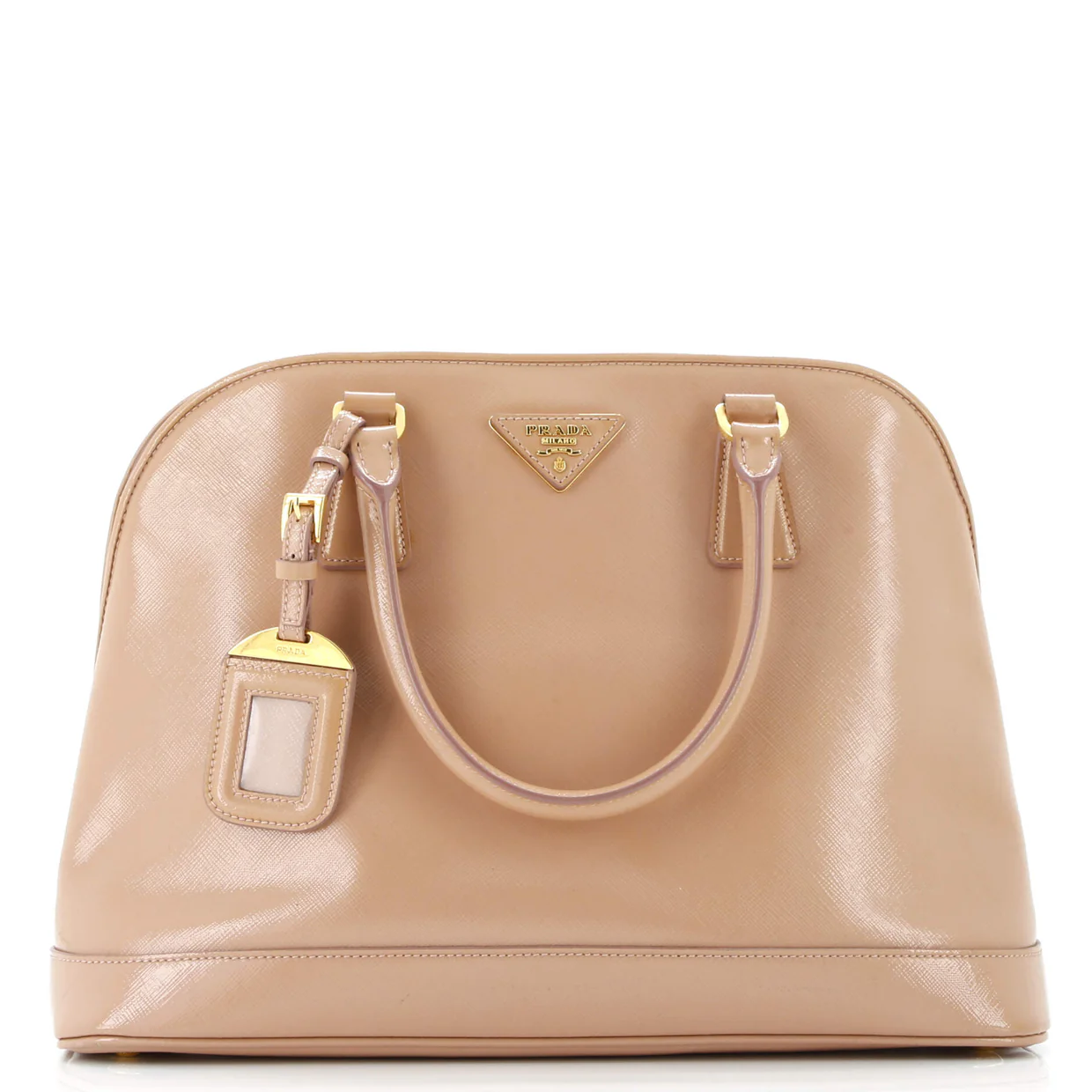 Open Promenade Bag Vernice Saffiano Leather Large - Deep Luxury